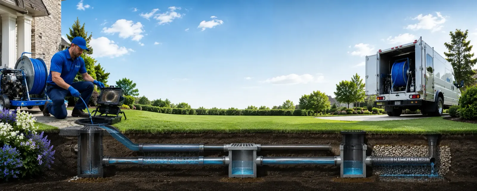 Outdoor drain cleaning information for Leota, MN